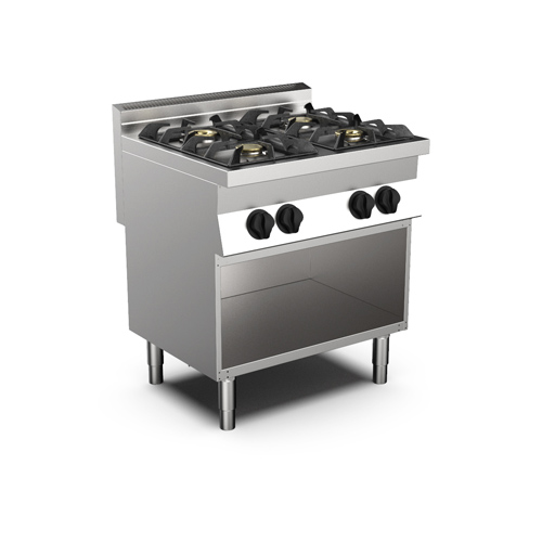 כיריים גז 4 להבות 2×5.5kw+2×3.5kw, עג בסיס